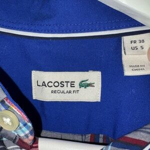 Lacoste Regular Fit Plaid Shirt